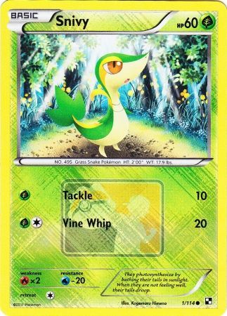 Snivy (1/114) (League Promo) [Black & White: Base Set] | Shuffle n Cut Hobbies & Games