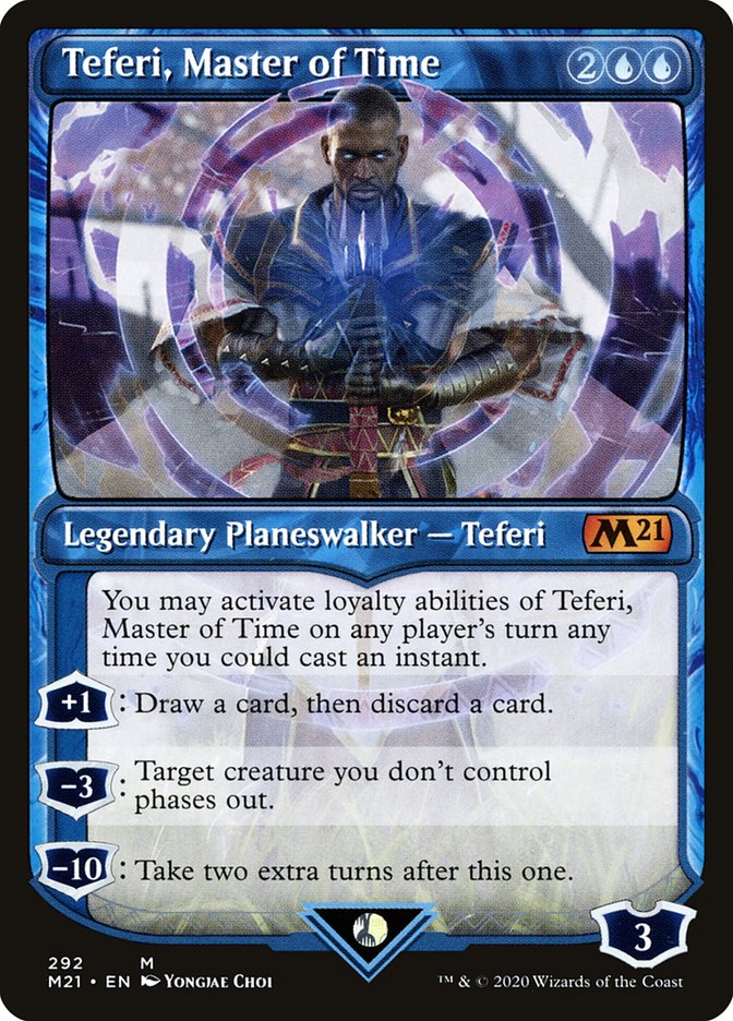 Teferi, Master of Time (Showcase) (292) [Core Set 2021] | Shuffle n Cut Hobbies & Games