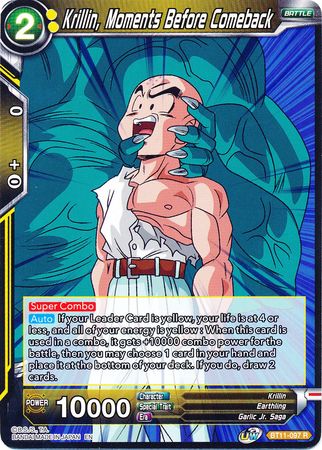 Krillin, Moments Before Comeback [BT11-097] | Shuffle n Cut Hobbies & Games