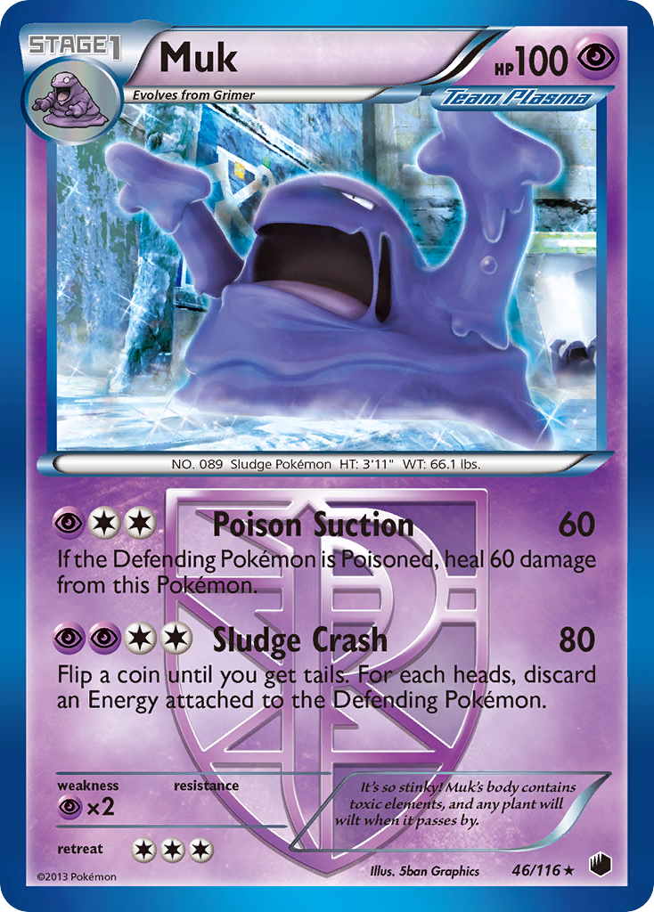 Muk (46/116) [Black & White: Plasma Freeze] | Shuffle n Cut Hobbies & Games