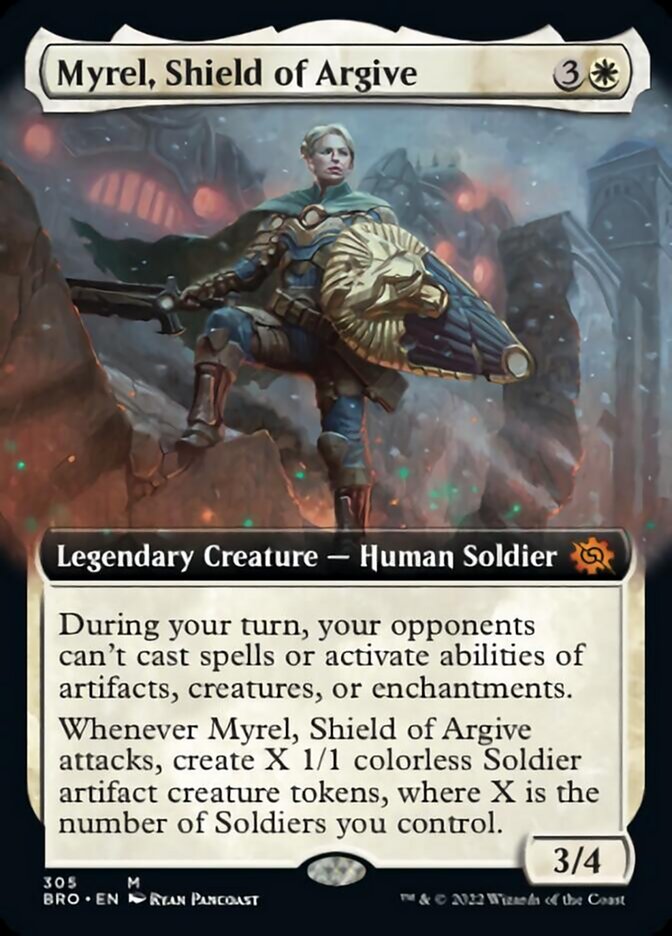 Myrel, Shield of Argive (Extended Art) [The Brothers' War] | Shuffle n Cut Hobbies & Games