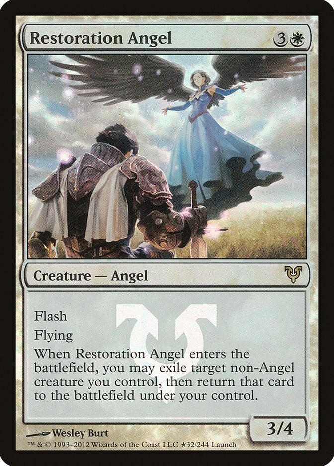 Restoration Angel (Launch) [Avacyn Restored Prerelease Promos] | Shuffle n Cut Hobbies & Games