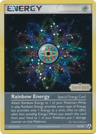 Rainbow Energy (81/92) (Stamped) [EX: Legend Maker] | Shuffle n Cut Hobbies & Games