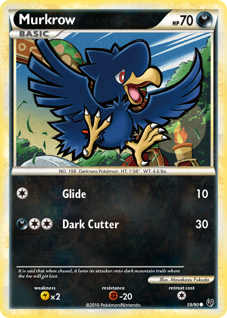 Murkrow (59/90) [HeartGold & SoulSilver: Undaunted] | Shuffle n Cut Hobbies & Games