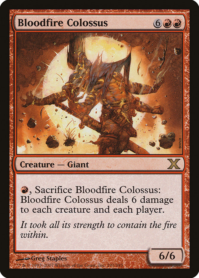 Bloodfire Colossus [Tenth Edition] | Shuffle n Cut Hobbies & Games