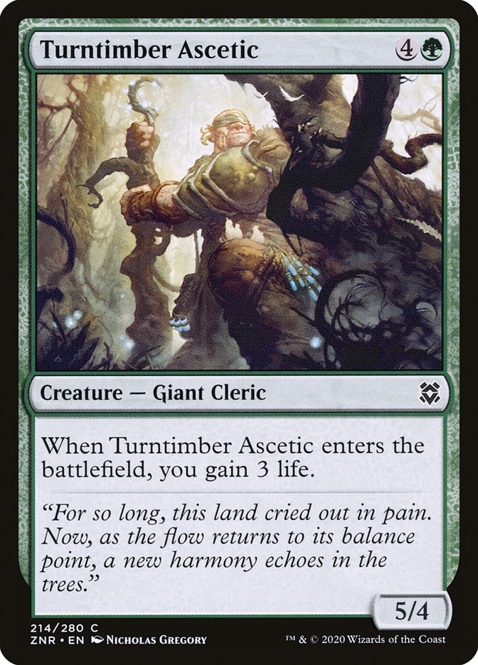 Turntimber Ascetic [Zendikar Rising] | Shuffle n Cut Hobbies & Games