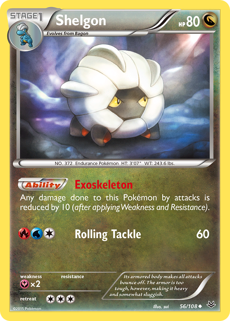 Shelgon (56/108) [XY: Roaring Skies] | Shuffle n Cut Hobbies & Games