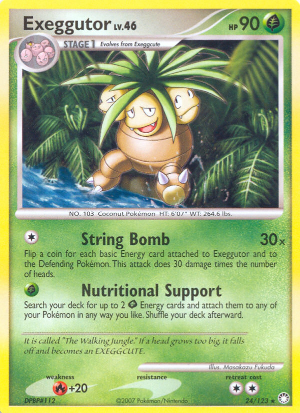 Exeggutor (24/123) [Diamond & Pearl: Mysterious Treasures] | Shuffle n Cut Hobbies & Games