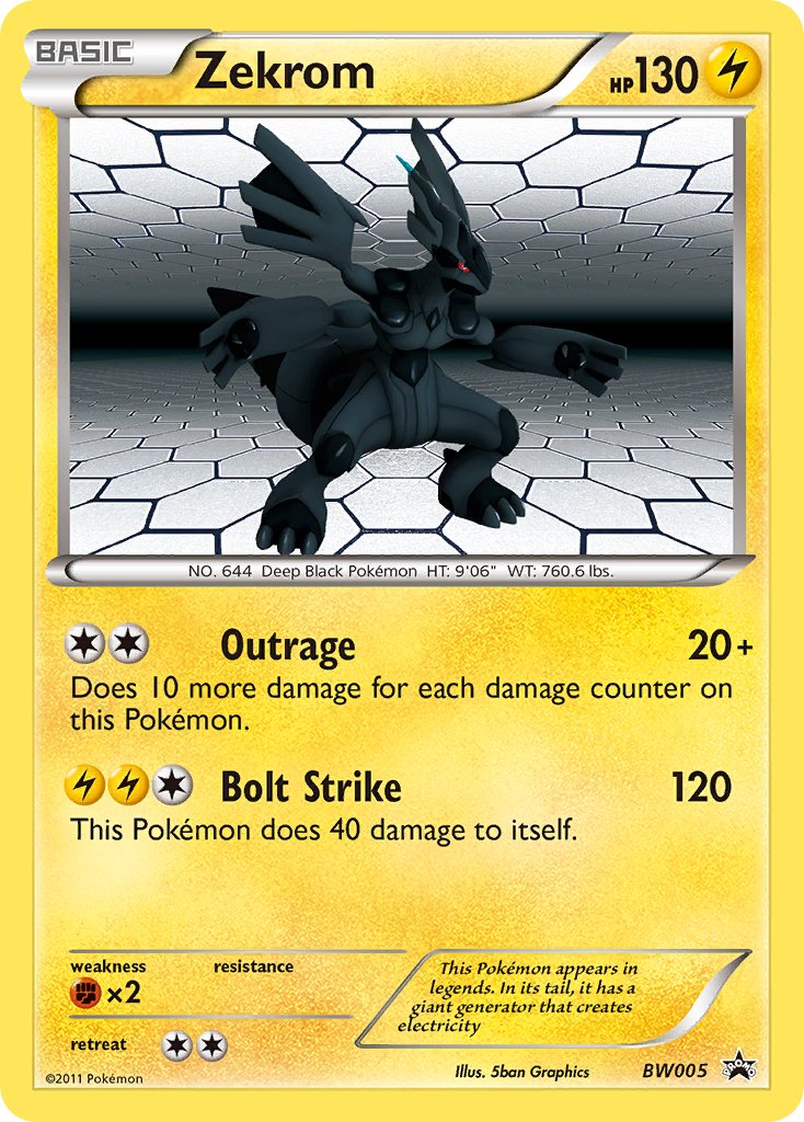 Zekrom (BW005) [Black & White: Black Star Promos] | Shuffle n Cut Hobbies & Games