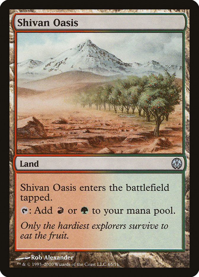 Shivan Oasis [Duel Decks: Phyrexia vs. the Coalition] | Shuffle n Cut Hobbies & Games