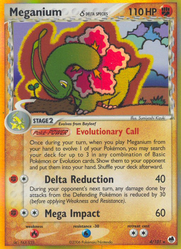 Meganium (4/101) (Delta Species) [EX: Dragon Frontiers] | Shuffle n Cut Hobbies & Games