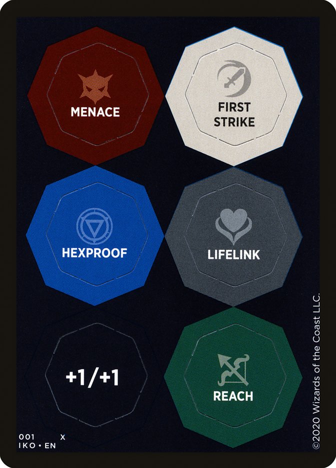 Punch Card Token (001 // 002) - Thick Stock [Ikoria: Lair of Behemoths Tokens] | Shuffle n Cut Hobbies & Games