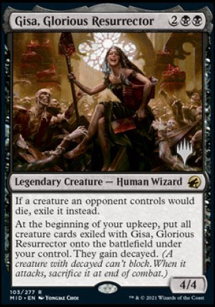 Gisa, Glorious Resurrector (Promo Pack) [Innistrad: Midnight Hunt Promos] | Shuffle n Cut Hobbies & Games