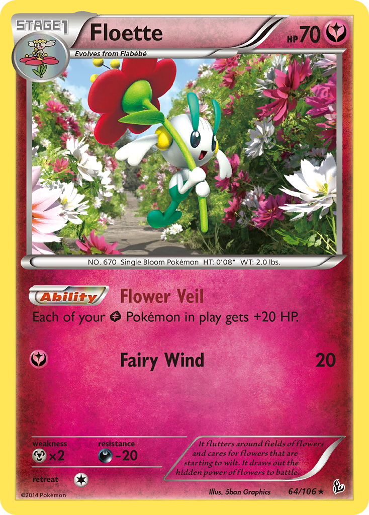 Floette (64/106) [XY: Flashfire] | Shuffle n Cut Hobbies & Games