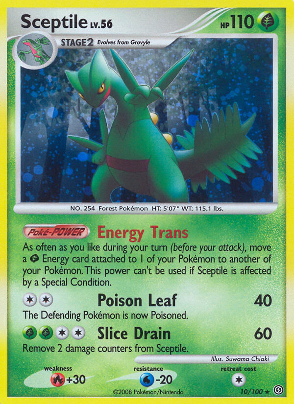 Sceptile (10/100) (Theme Deck Exclusive) [Diamond & Pearl: Stormfront] | Shuffle n Cut Hobbies & Games