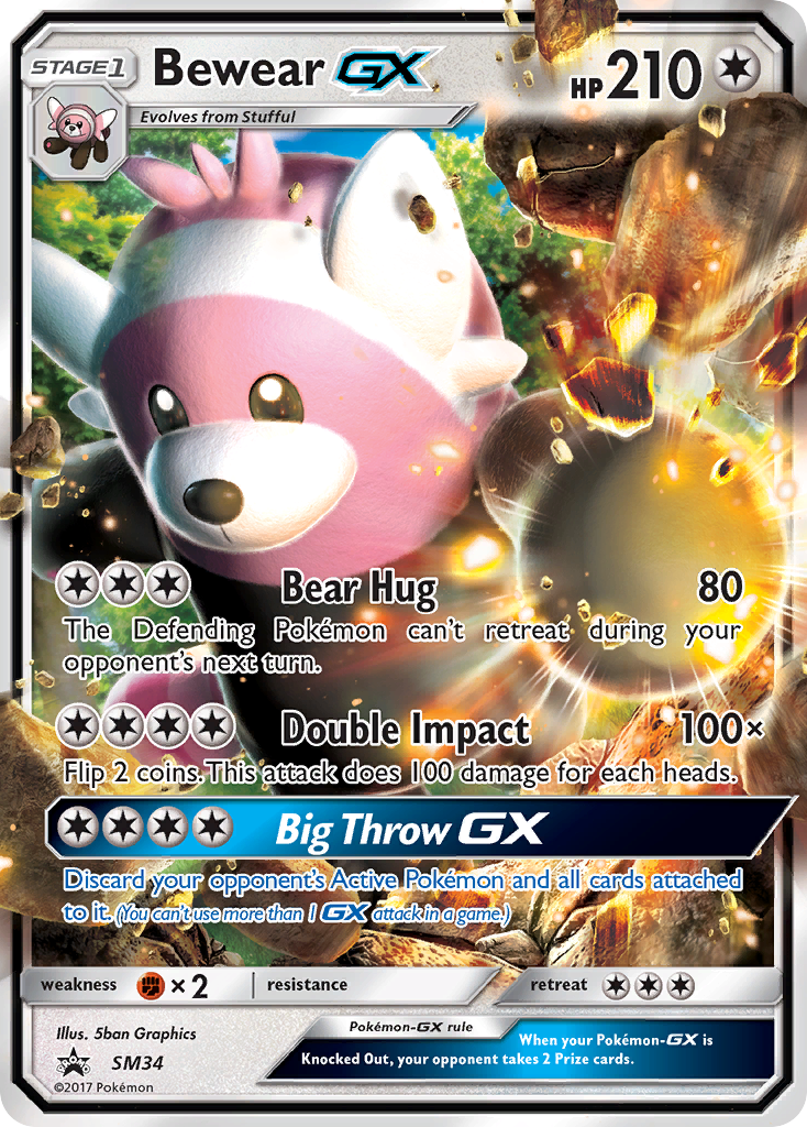 Bewear GX (SM34) [Sun & Moon: Black Star Promos] | Shuffle n Cut Hobbies & Games