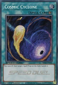 Cosmic Cyclone (Secret) [SBCB-EN142] Secret Rare | Shuffle n Cut Hobbies & Games