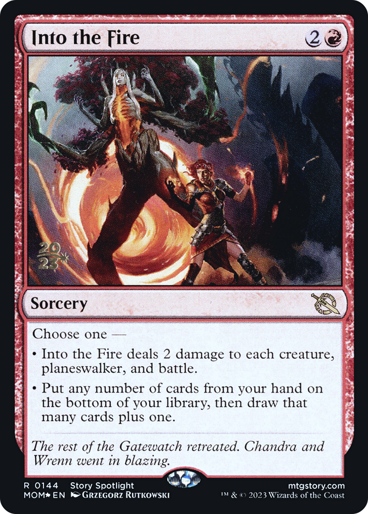 Into the Fire [March of the Machine Prerelease Promos] | Shuffle n Cut Hobbies & Games