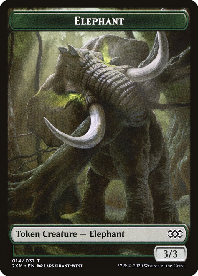 Elephant Token [Double Masters Tokens] | Shuffle n Cut Hobbies & Games