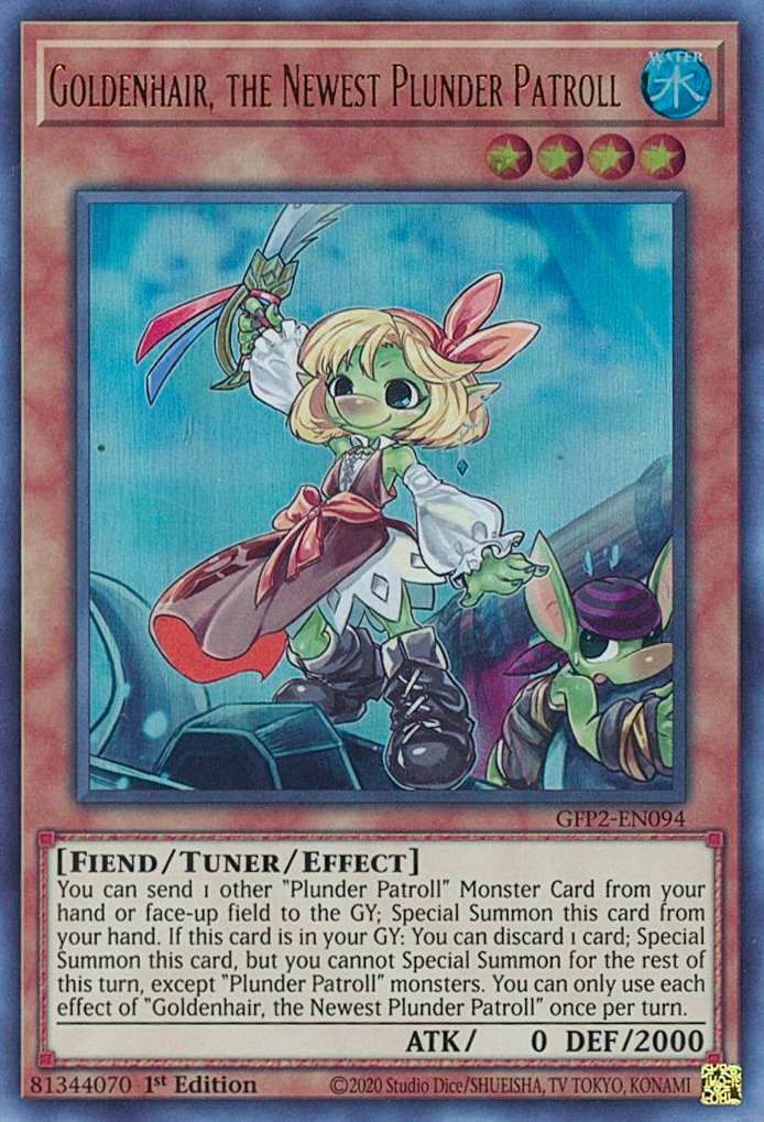 Goldenhair, the Newest Plunder Patroll [GFP2-EN094] Ultra Rare | Shuffle n Cut Hobbies & Games