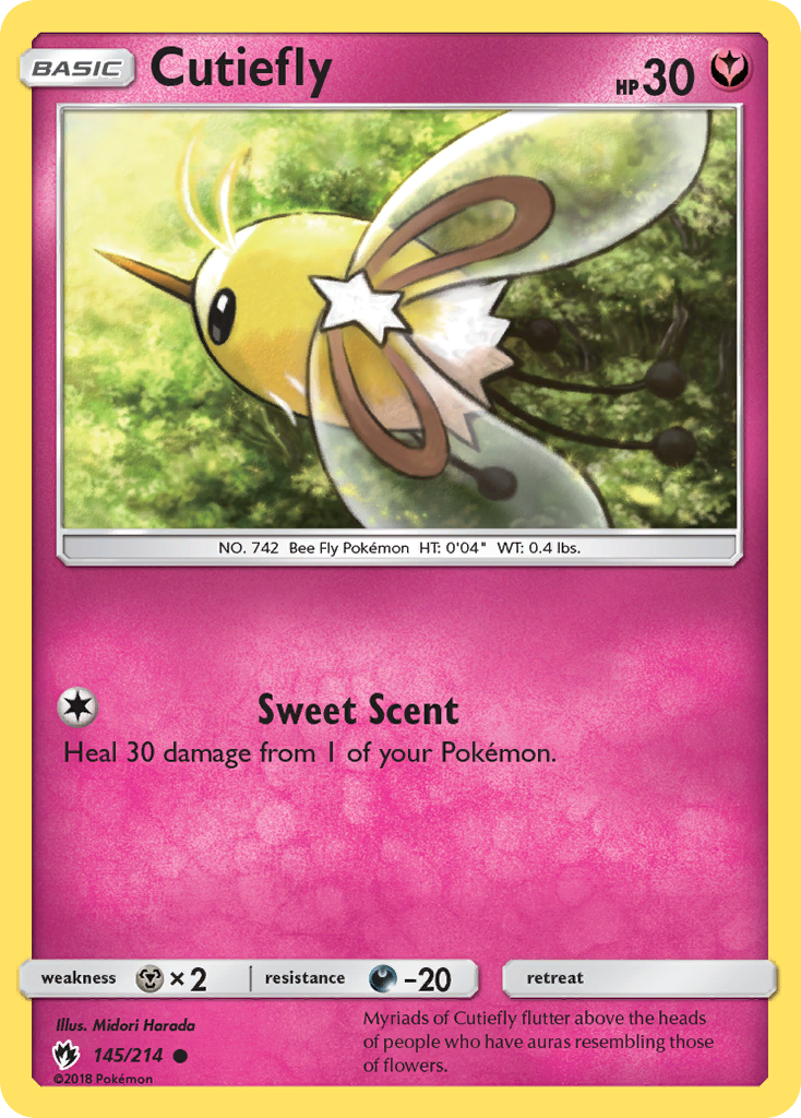 Cutiefly (145/214) [Sun & Moon: Lost Thunder] | Shuffle n Cut Hobbies & Games