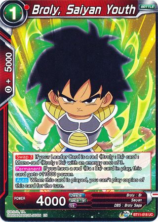 Broly, Saiyan Youth [BT11-018] | Shuffle n Cut Hobbies & Games