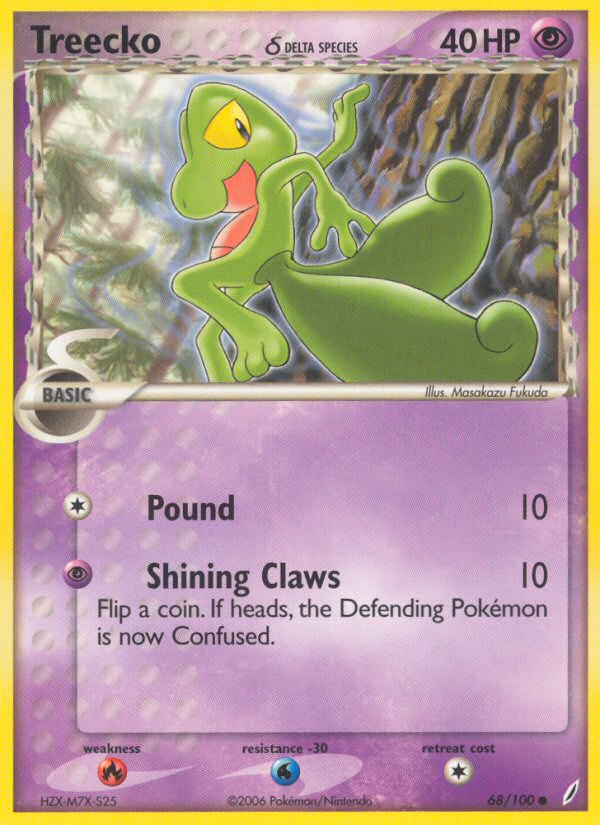 Treecko (68/100) (Delta Species) [EX: Crystal Guardians] | Shuffle n Cut Hobbies & Games