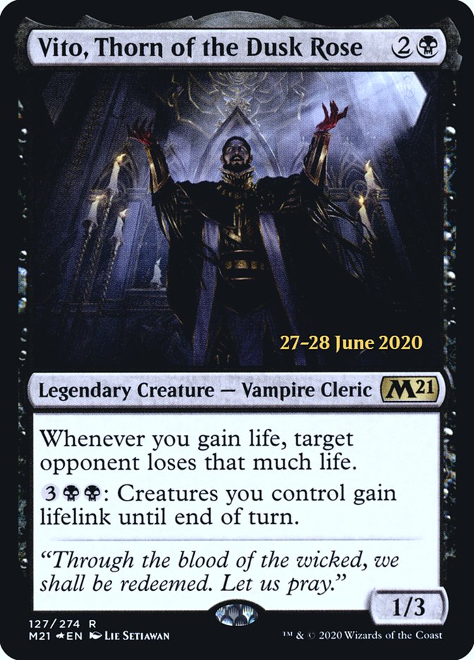 Vito, Thorn of the Dusk Rose [Core Set 2021 Prerelease Promos] | Shuffle n Cut Hobbies & Games