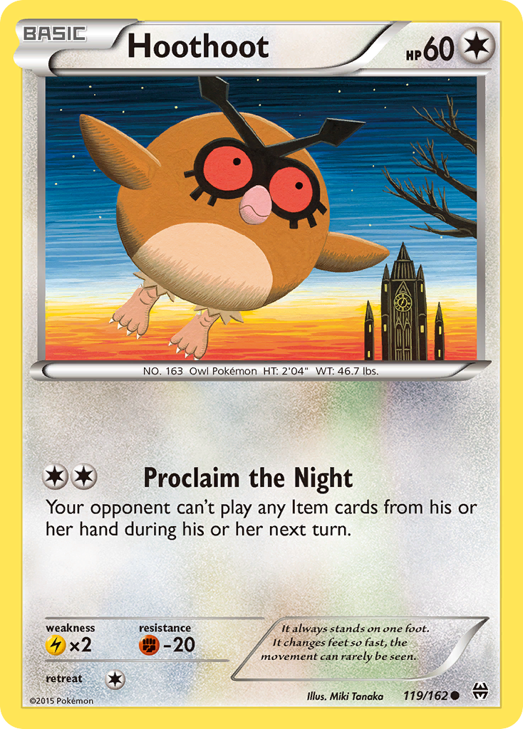 Hoothoot (119/162) [XY: BREAKthrough] | Shuffle n Cut Hobbies & Games