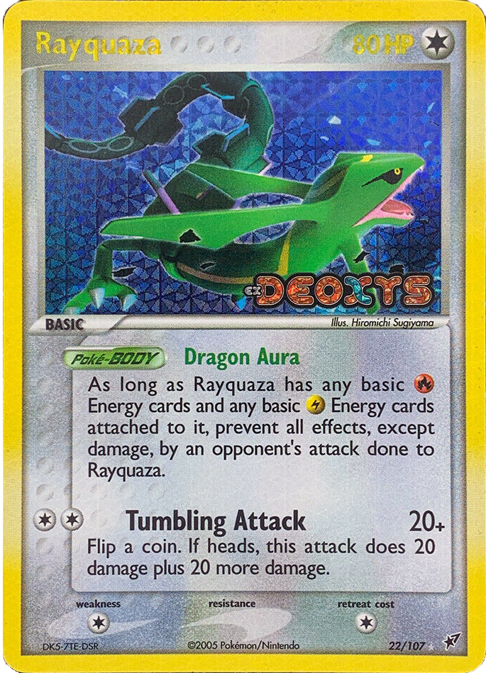 Rayquaza (22/107) (Stamped) [EX: Deoxys] | Shuffle n Cut Hobbies & Games