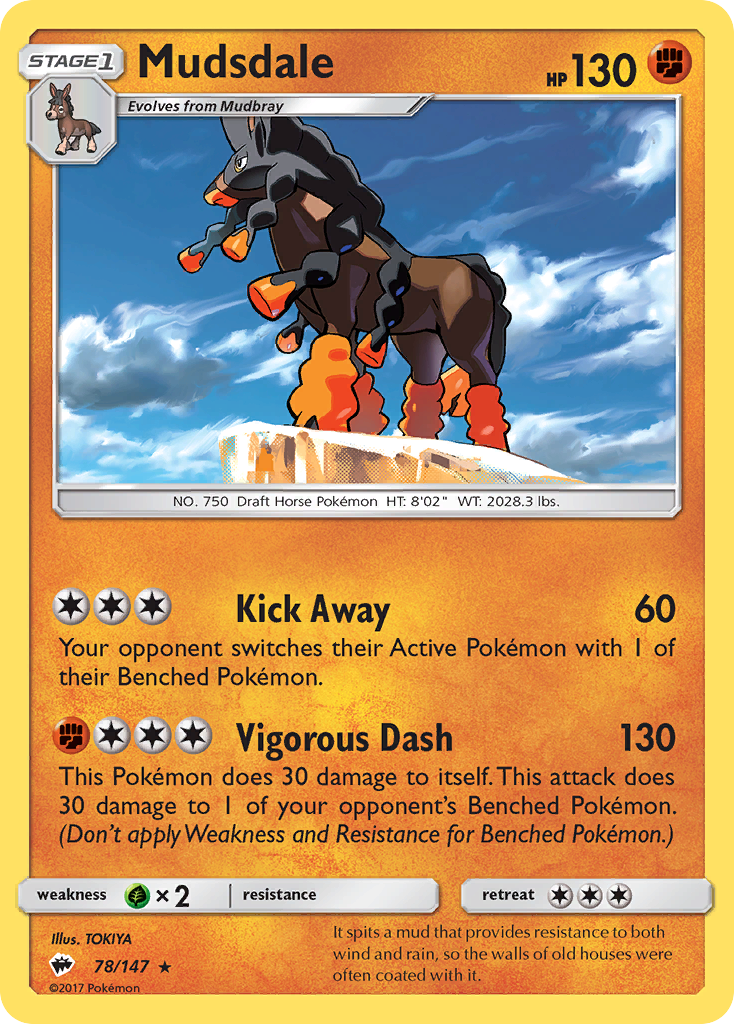 Mudsdale (78/147) [Sun & Moon: Burning Shadows] | Shuffle n Cut Hobbies & Games