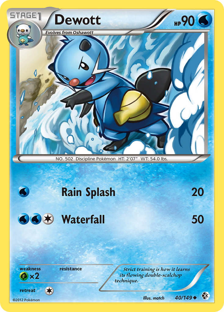 Dewott (40/149) [Black & White: Boundaries Crossed] | Shuffle n Cut Hobbies & Games