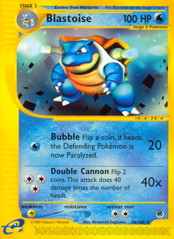 Blastoise (36/165) [Expedition: Base Set] | Shuffle n Cut Hobbies & Games