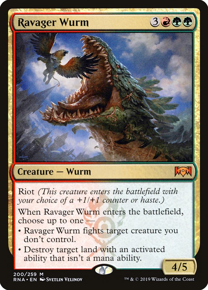 Ravager Wurm [Ravnica Allegiance] | Shuffle n Cut Hobbies & Games