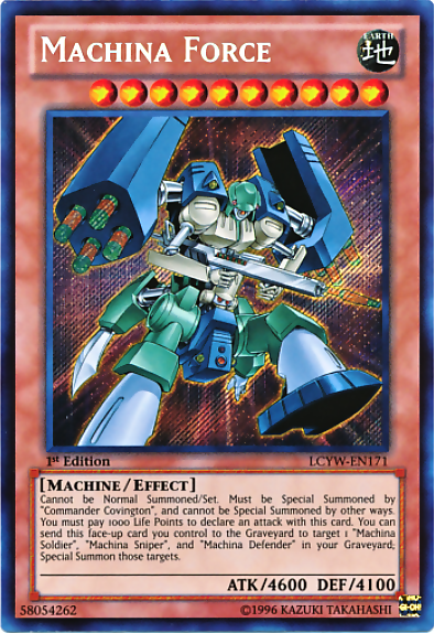 Machina Force [LCYW-EN171] Secret Rare | Shuffle n Cut Hobbies & Games