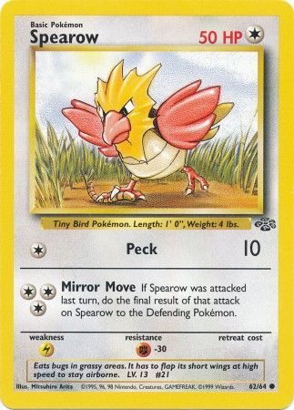 Spearow (62/64) [Jungle Unlimited] | Shuffle n Cut Hobbies & Games