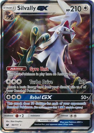 Silvally GX (90/111) (Jumbo Card) [Sun & Moon: Crimson Invasion] | Shuffle n Cut Hobbies & Games