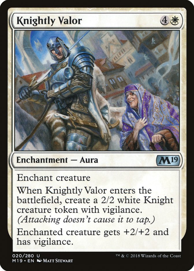 Knightly Valor [Core Set 2019] | Shuffle n Cut Hobbies & Games