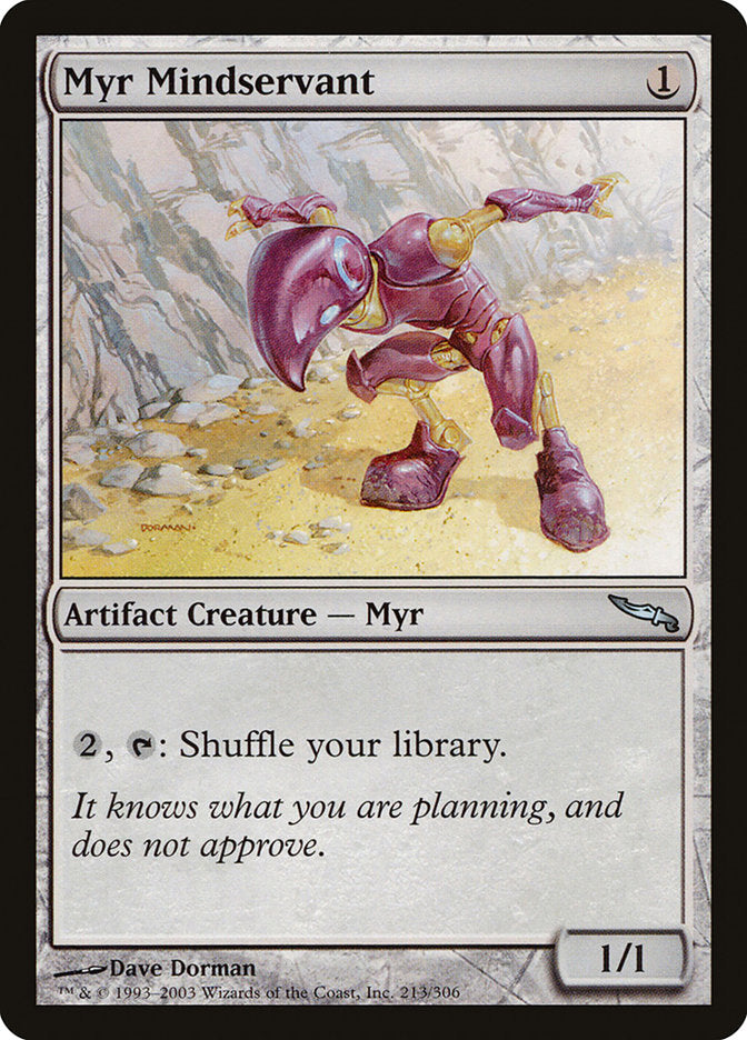 Myr Mindservant [Mirrodin] | Shuffle n Cut Hobbies & Games