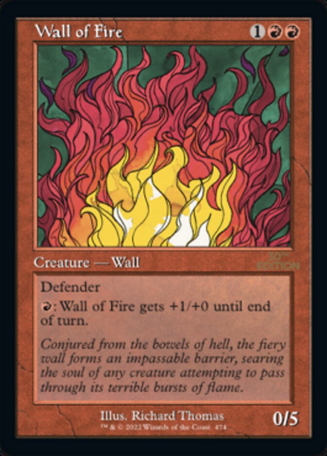 Wall of Fire (Retro) [30th Anniversary Edition] | Shuffle n Cut Hobbies & Games