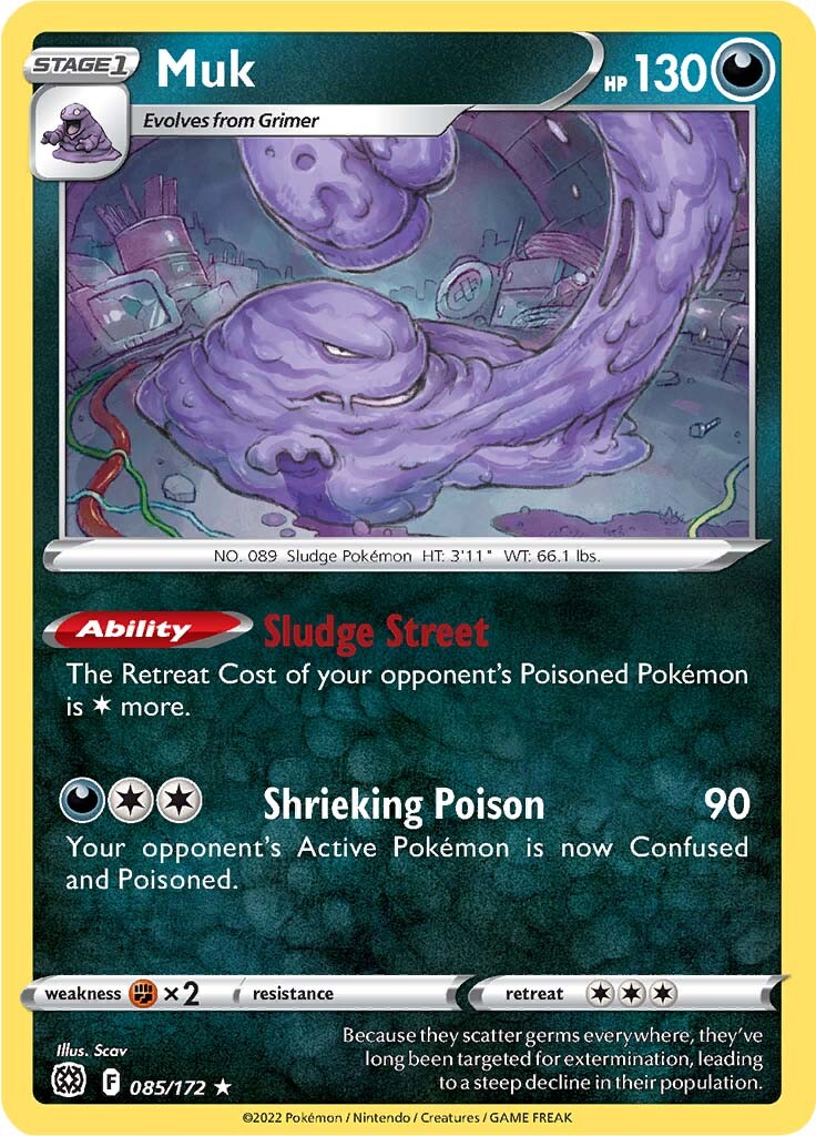 Muk (085/172) [Sword & Shield: Brilliant Stars] | Shuffle n Cut Hobbies & Games