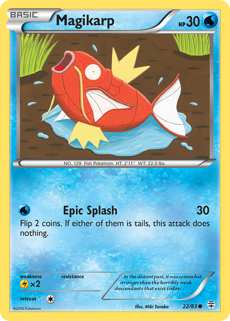 Magikarp (22/83) [XY: Generations] | Shuffle n Cut Hobbies & Games