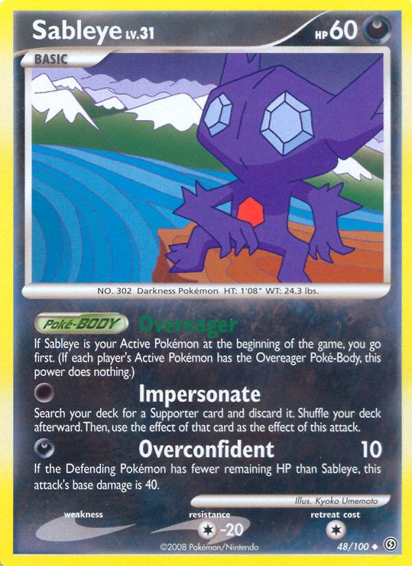 Sableye (48/100) [Diamond & Pearl: Stormfront] | Shuffle n Cut Hobbies & Games