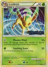 Leafeon (17/90) (Prerelease Promo) [Staff] [Nintendo: Black Star Promos] | Shuffle n Cut Hobbies & Games