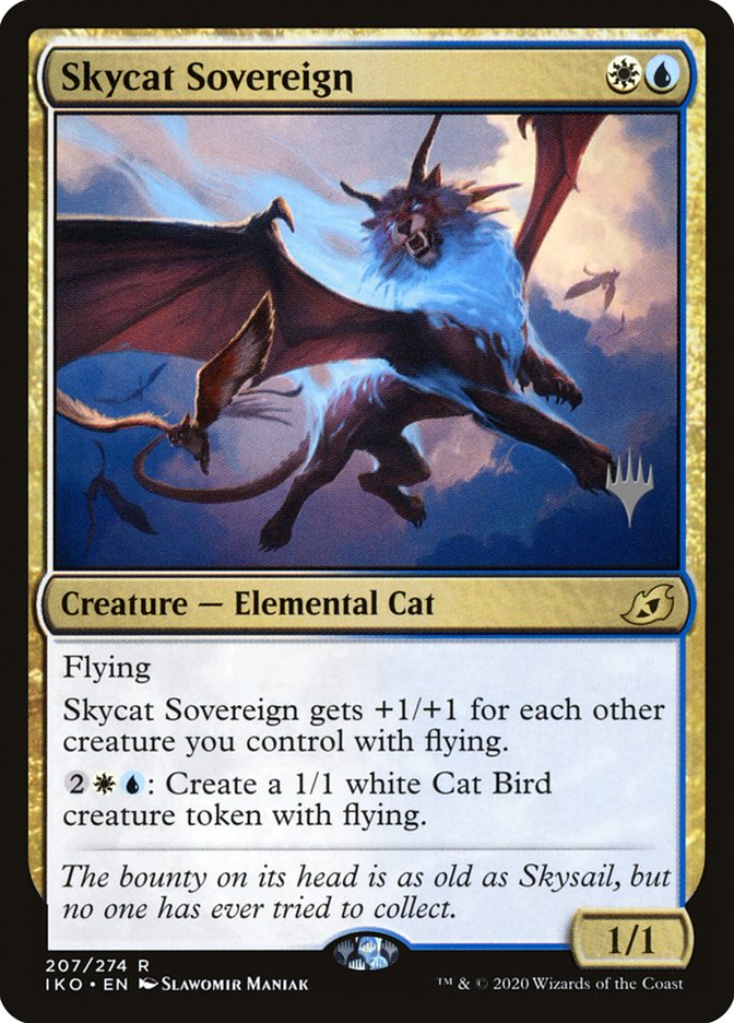 Skycat Sovereign (Promo Pack) [Ikoria: Lair of Behemoths Promos] | Shuffle n Cut Hobbies & Games