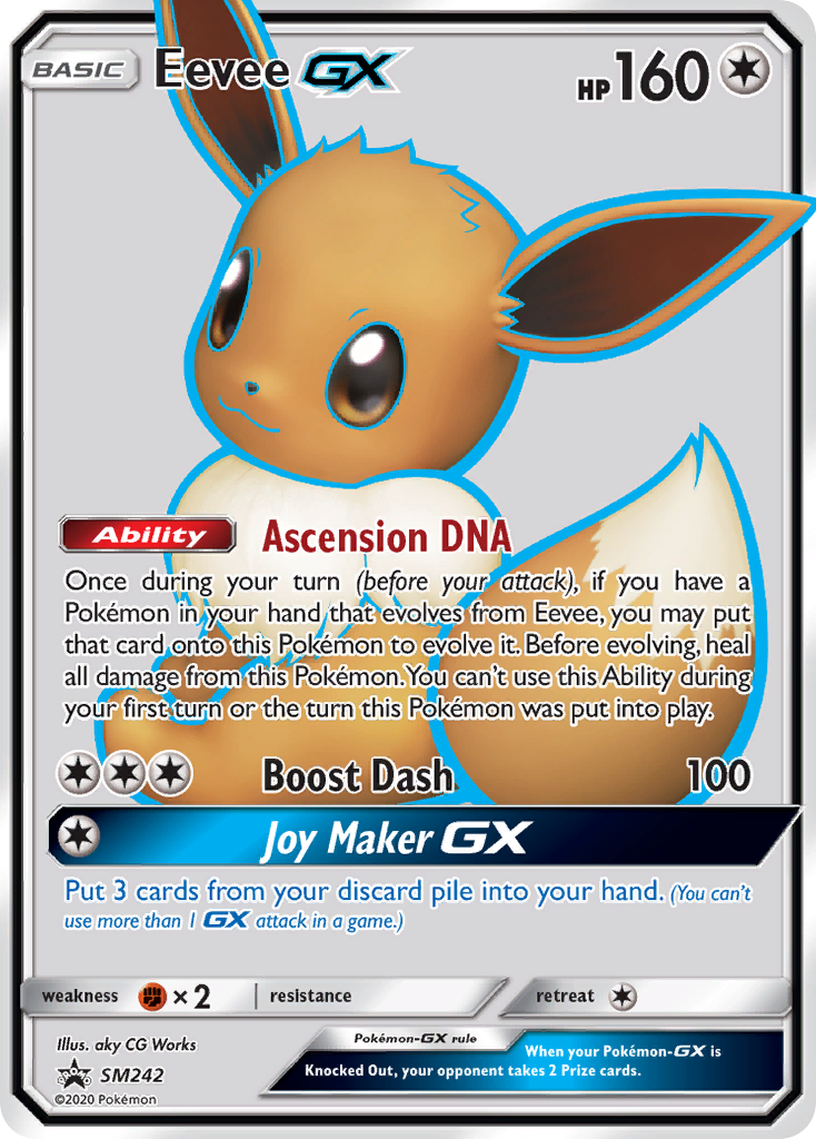 Eevee GX (SM242) [Sun & Moon: Black Star Promos] | Shuffle n Cut Hobbies & Games