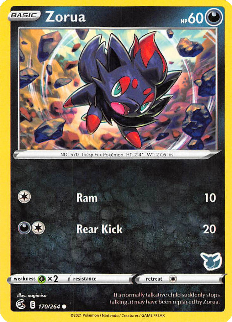 Zorua (170/264) (Eevee Deck) [Battle Academy 2022] | Shuffle n Cut Hobbies & Games