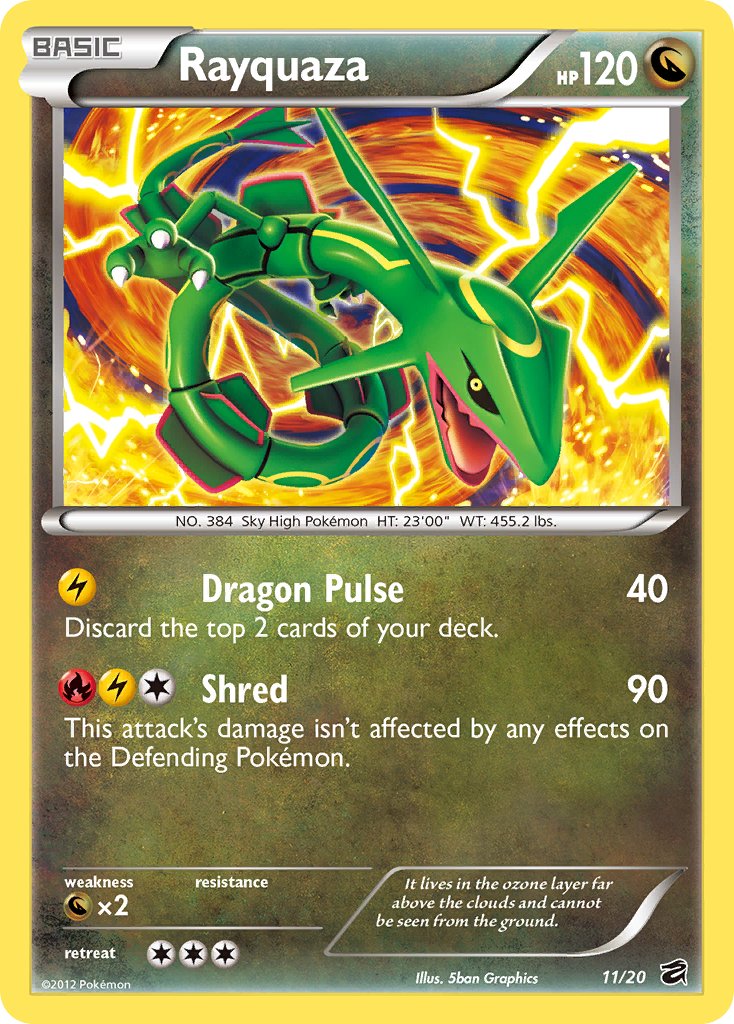 Rayquaza (11/20) (Blister Exclusive) [Black & White: Dragon Vault] | Shuffle n Cut Hobbies & Games