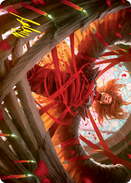 Sigarda's Imprisonment Art Card (Gold-Stamped Signature) [Innistrad: Crimson Vow Art Series] | Shuffle n Cut Hobbies & Games