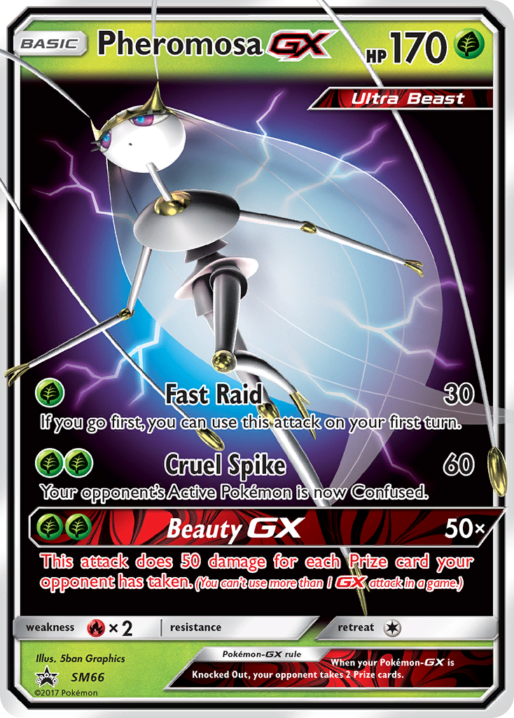 Pheromosa GX (SM66) [Sun & Moon: Black Star Promos] | Shuffle n Cut Hobbies & Games